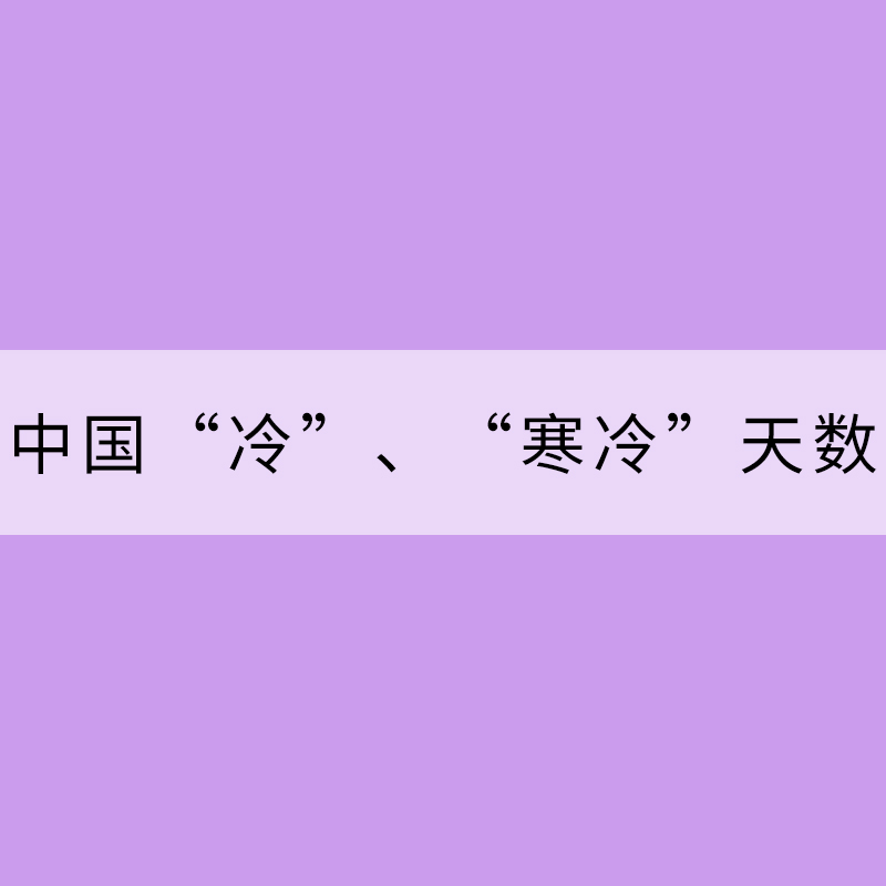 中国“冷”、“寒冷”天数在减少 平均舒适日数增加