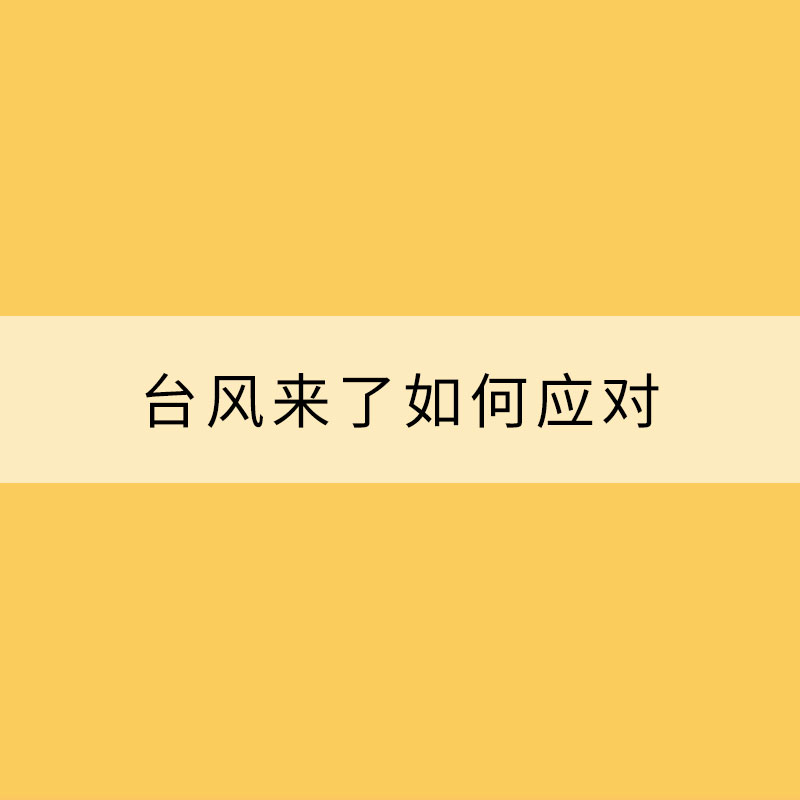 台风来了如何应对？get防御自救指南助你安全避险